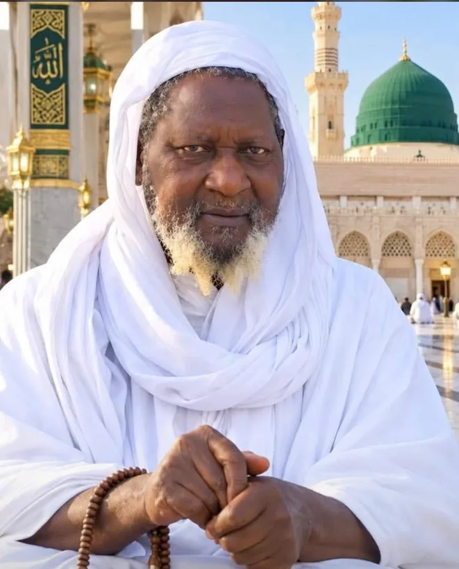 Elder in white traditional clothing
